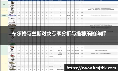布尔格与兰斯对决专家分析与推荐策略详解